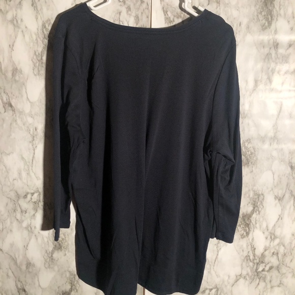 j.jill black tunic top - Picture 2 of 3